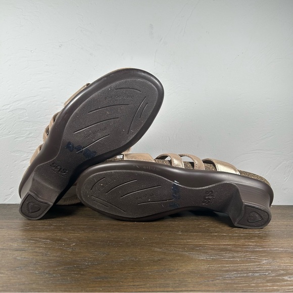 SAS Allegro Gold Heel Orthotic Sandals Women's size 8.5 - Picture 7 of 7